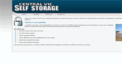 Desktop Screenshot of centralvicselfstorage.com.au