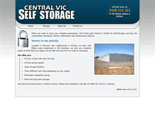 Tablet Screenshot of centralvicselfstorage.com.au